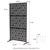 6ft Geometric Pattern Privacy Screen Fence
