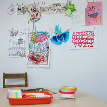 displaying children's art
