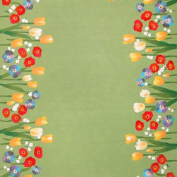 TransOcean - Lamontgae &ndash; Visions II Collection &ndash; Le Jardin - Outdoor Rugs