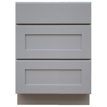 Sunny Wood GSB24D-A Grayson 24"W Drawer Base Cabinet - Dove Gray