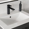 The Forma Bathroom Vanity, Black, 24", Single Sink, Freestanding