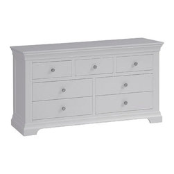 Chambery Grey painted 3+4 chest - Dressers