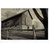 "Old Weathered Barn With Wooden Fence" by Anthony Paladino, Canvas Art
