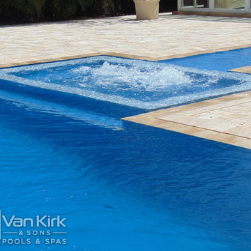 Sunken Spa For The Vanilla Ice Project Season 5 Pool That Van Kirk & Sons Pools