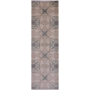 2' 6" X 8' 2" William Morris Hand Knotted Runner Rug Q6708