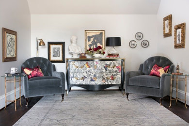 Inspiration for a contemporary living room remodel in Atlanta