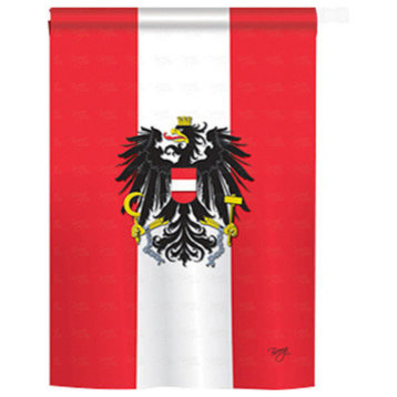 Austria 2-Sided Vertical Impression House Flag