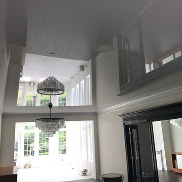 White Stretch Ceiling for Private House dining room in Hockessin, DE