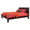 Modus Veneto Contemporary Queen Solid Wood Platform Bed in Espresso