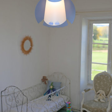 R&M Coudert Owl Ceiling light for Kids, Blue