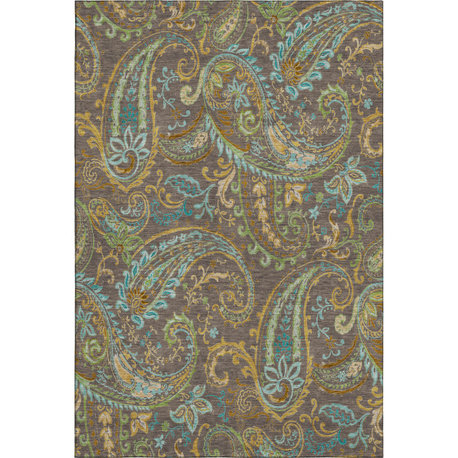 Premium Machine Washable Mayfield AMF533 Chocolate 9' x 12' Rug