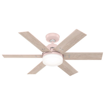 Pacer 2 Light 44" Indoor Ceiling Fan, Blush Pink