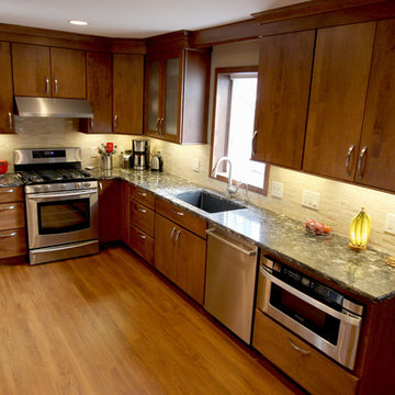 Maple Cabinets with Garden Window ~ Medina, OH