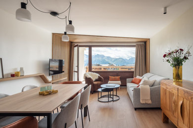 Aménagement d'un salon montagne.