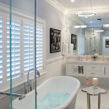 Crisp & Chic Master Bathroom