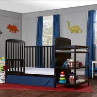Dream On Me, Anna 4 in 1 Crib and Changing Table Combo, Black
