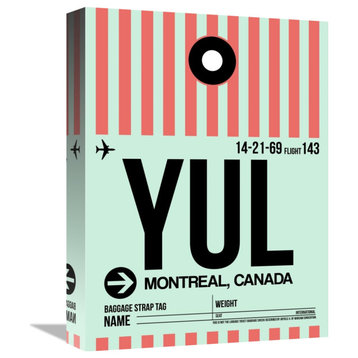 "YUL Montreal Luggage Tag 2" Fine Art Print