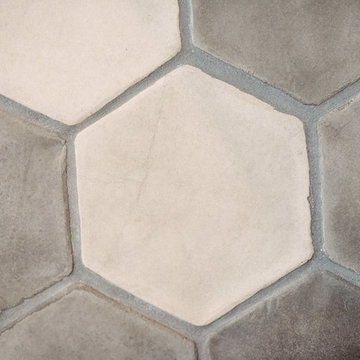 Kitchen- Three Gray Hexagons