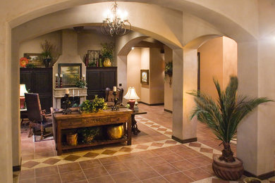Elegant living room photo in Austin