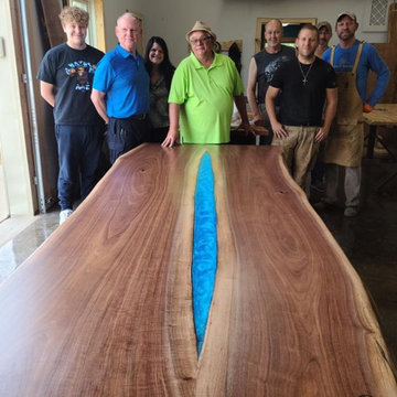 Live Edge Walnut, Blue River Table