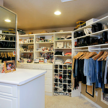 Master bathroom , closet and exercise room