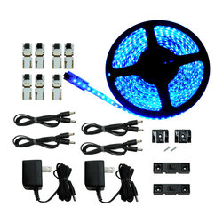 NEW Cut and Connect Series: Ultra Bright Flexible Strip 12M Kit in Blue - Undercabinet Lighting