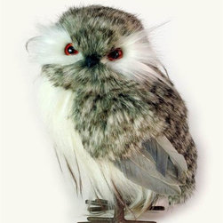 Speckled Grey Owl - Decorative Objects And Figurines