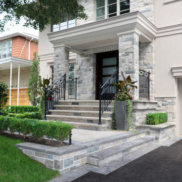 Simple elegance in front yard at Bathurst and Eglinton