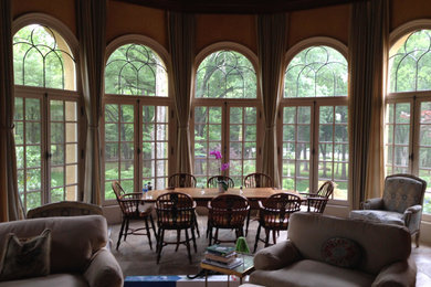 Example of a southwest dining room design in Atlanta