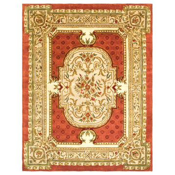 Safavieh Classic Collection CL755 Rug, Burgundy, 5'x8'