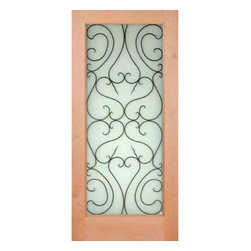 ESF1 - KNOTTY ALDER 1 LITE EXTERIOR DOOR (1-3/4") - Windows And Doors
