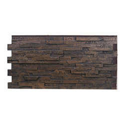 145-MESA STACKED SLATE WALL PANEL - 24"H - Wall Panels