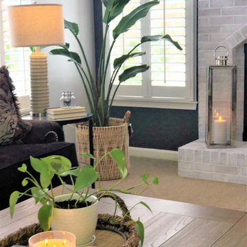 Woodstock residence- Transitional Familyroom