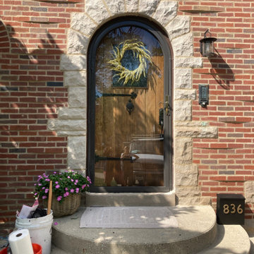 Full View Round Top Storm Door / After