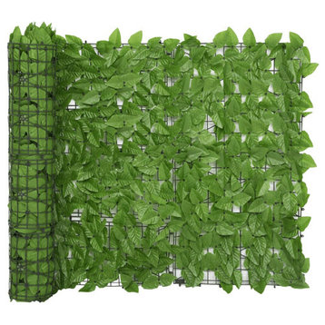 vidaXL Faux Ivy Privacy Fence Privacy Hedge Fence Privacy Screen Dark Green