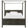 Emma Mason Signature Alabastros Queen Poster Bed in Weathered Charcoal