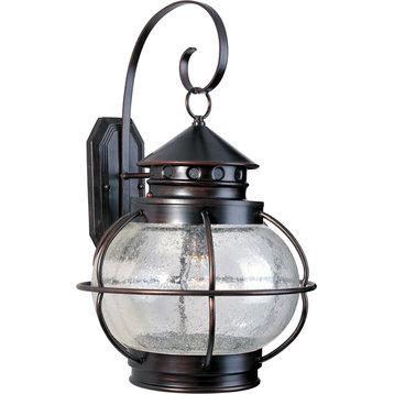 Portsmouth 1-Light Outdoor Wall Lantern, Oil Rubbed Bronze