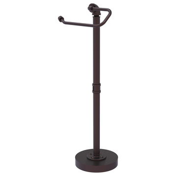 Pipeline Free Standing Euro Style Toilet Tissue Stand, Antique Bronze