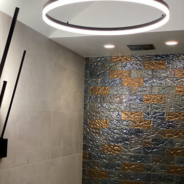 Redefining Space in a Compact Modern Bathroom