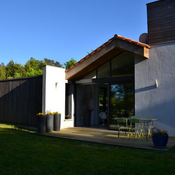Terrasse nord en fin de journée
