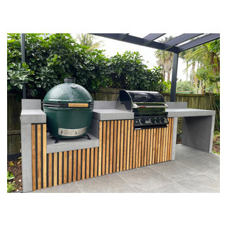 Outdoor Kitchen Dream - Contemporary - Landscape - Auckland - by Zones ...