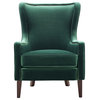 Rosco Velvet Accent Chair, Green