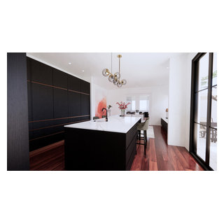 Black + Rose Gold Kitchen - Modern - Kitchen - Adelaide - by Plush ...