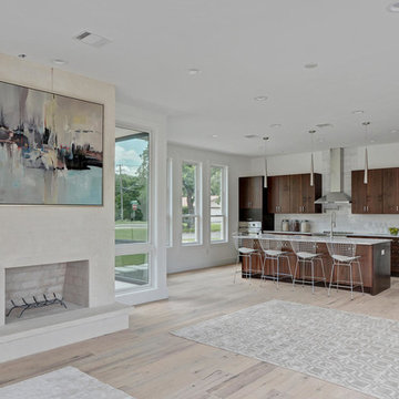 ATX Modern home - Reclaimed Ivory White Oak