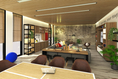 Imagen de diseño residencial ecléctico extra grande