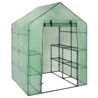 3-Tier 8-Shelf Portable Outdoor Mini Garden Walk-In Greenhouse