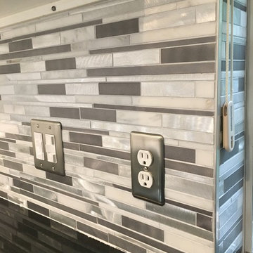 KITCHEN - Backsplash - Linear Mosaic Marble, Stone, Metal