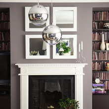 mirror over fireplace
