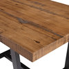 James Allan WEIF61527 Aurora 52"L Rustic Pine Dining Table - Reclaimed Barnwood