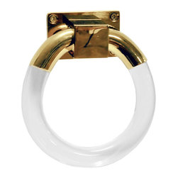 Worlds Away - Worlds Away Lyra Acrylic Ring Hardware - Cabinet And Drawer Handle Pulls